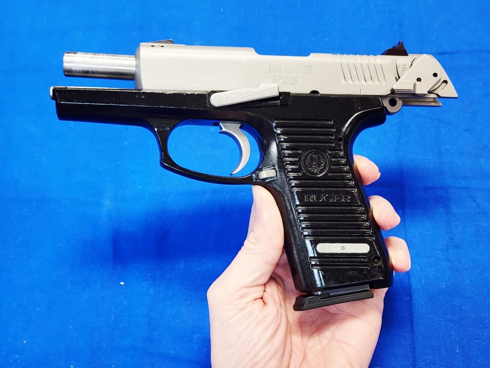 RUGER P95 9MM 3.9" STAINLESS SLIDE W/ CASE& XTRA MAG, 2005-img-7