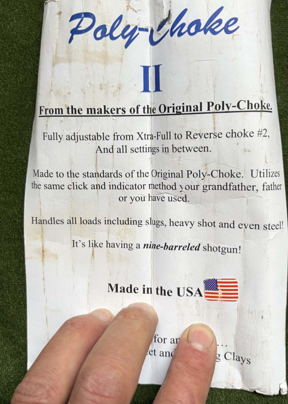 Original Poly Choke II screw in Adjustable Choke for Beretta 12 Ga Shotguns-img-7