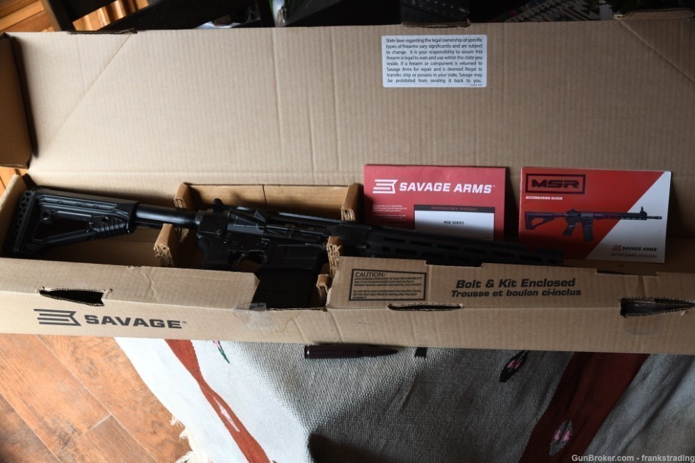 Savage MSR 10 308win Hunter semi auto rifle w/box as NEW, First year gun-img-0