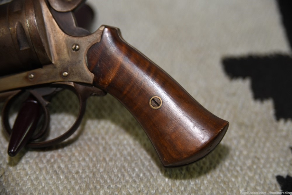 French / Belgian center Fire revolver 380mm/9mm  1880's Nice condition-img-1