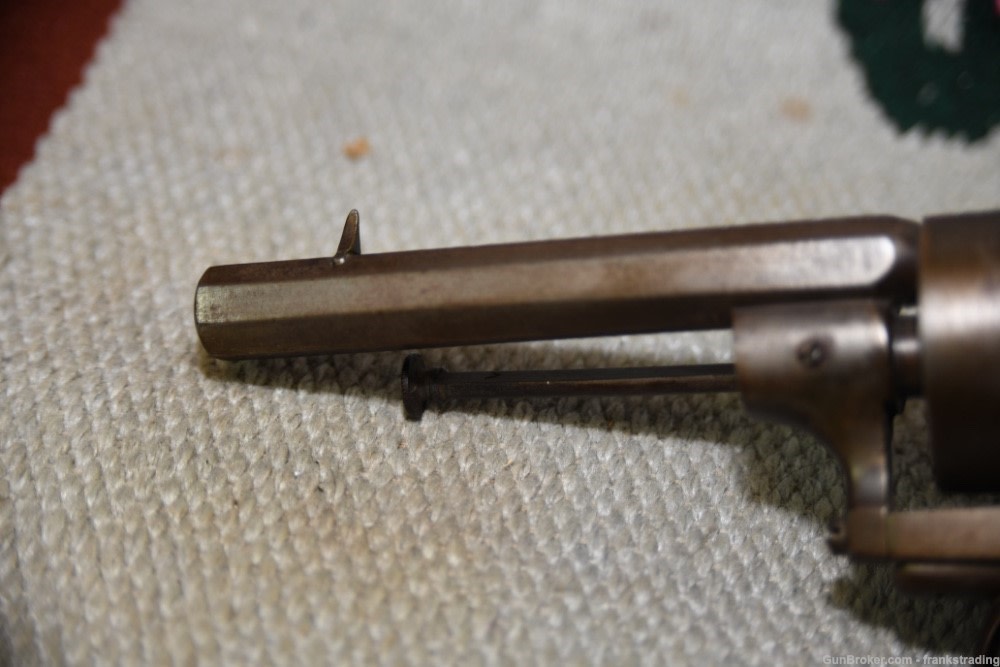 French / Belgian center Fire revolver 380mm/9mm  1880's Nice condition-img-3