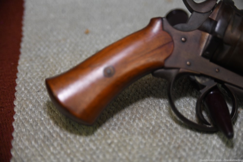 French / Belgian center Fire revolver 380mm/9mm  1880's Nice condition-img-7