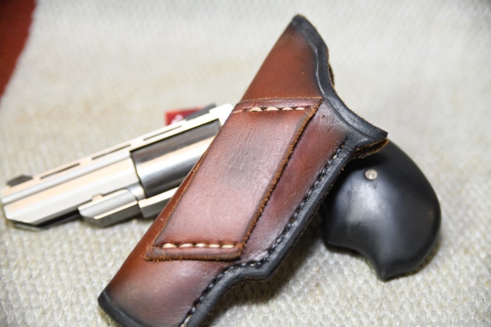 North American Arms Black Widow model 22 Magnum w/holster as NEW-img-9