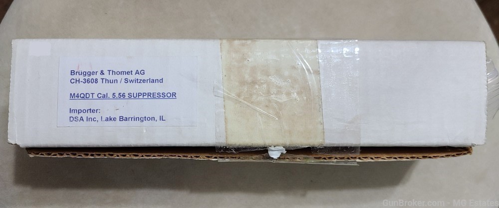 RARE 1 of 16 Military Prototype Swiss Import B&T QDT Titanium 5.56 Silencer-img-3