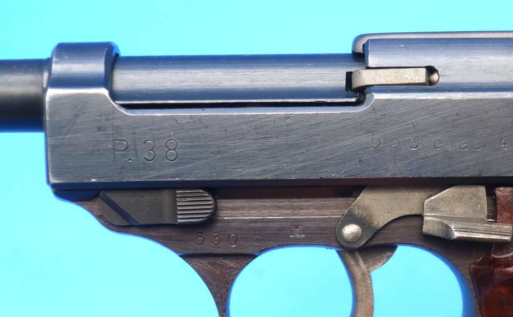 WW2 Walther P38 9MM AC45 Matching C Block Excellent ca. 1945 German Army-img-2