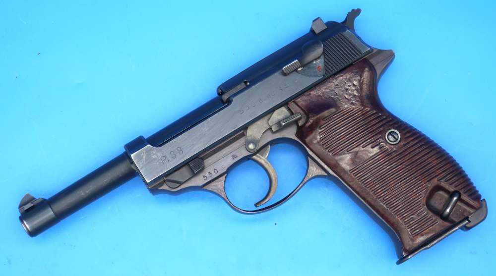 WW2 Walther P38 9MM AC45 Matching C Block Excellent ca. 1945 German Army-img-0