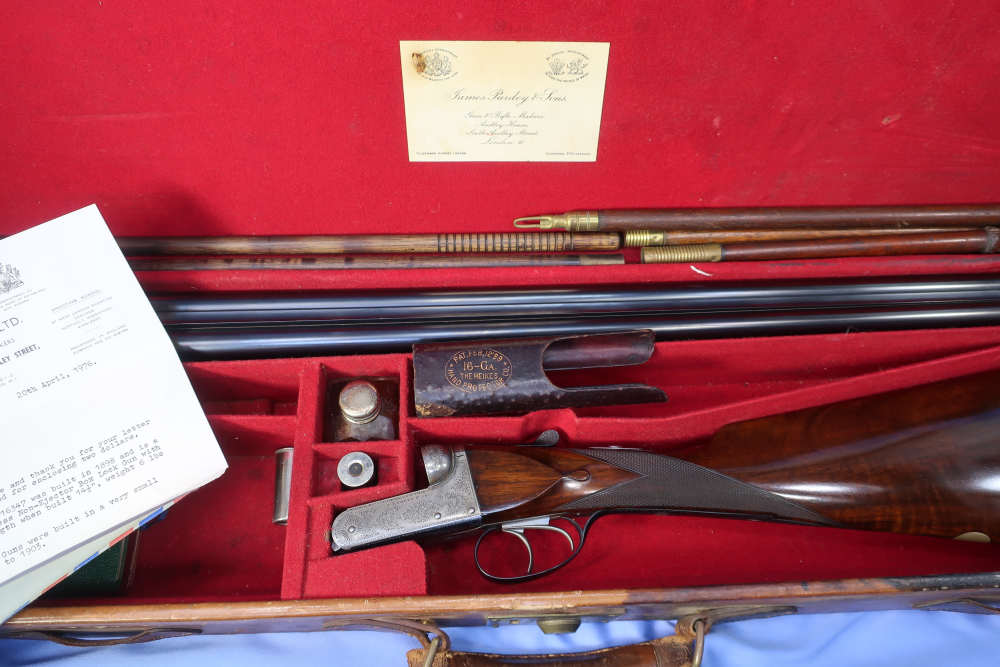 J Purdey & Sons 16ga Boxlock D Quality w/Case Exc Antique 1898 Letter-img-2