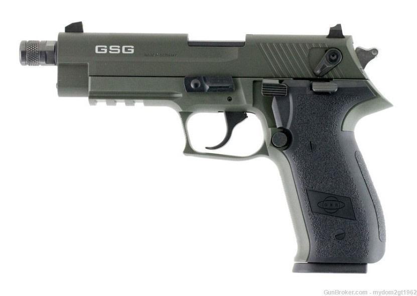 NEW GSG German Sports Night Sights FireFly .22LR 5" Green & 2 x 10 Rnd Mags-img-2