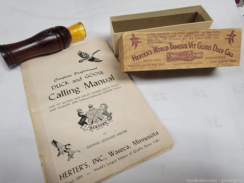 HERTER"S Duck Call 1957-img-0