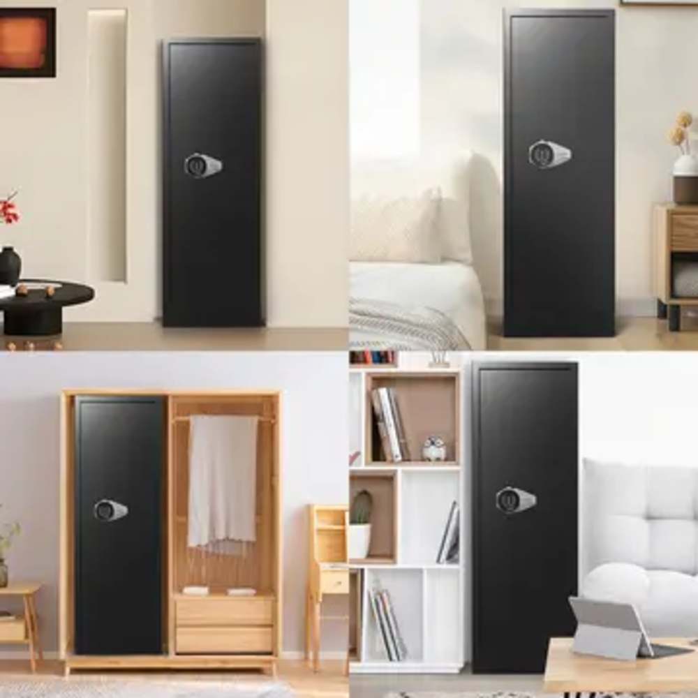 Large Gun Safe w/Dual Entry + Anti-Drill/Pry Door + Alarm 51"x15"x18" G56-img-5