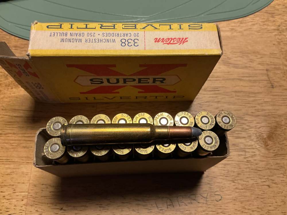 Winchester Super X 338 Win Mag 250 gr Silvertips 18 rounds in 1960’s box?  -img-4
