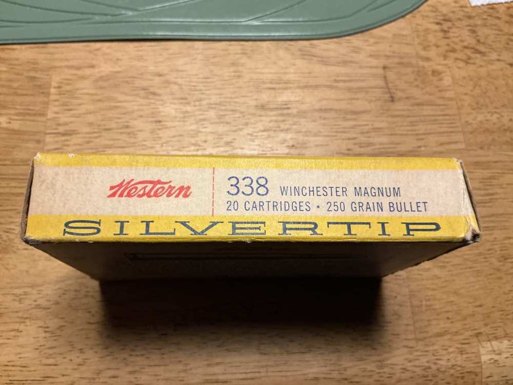 Winchester Super X 338 Win Mag 250 gr Silvertips 18 rounds in 1960’s box?  -img-2