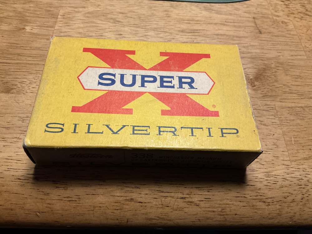 Winchester Super X 338 Win Mag 250 gr Silvertips 18 rounds in 1960’s box?  -img-0