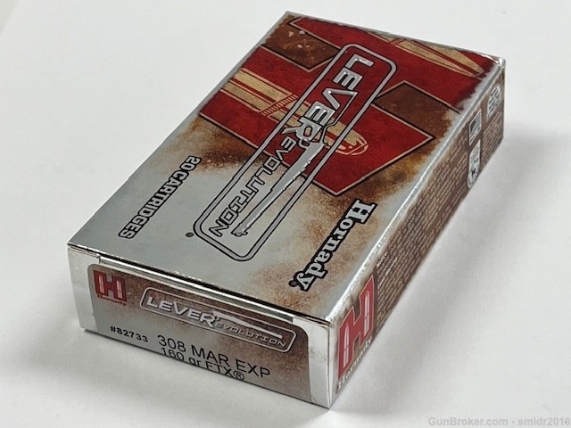 Hornady Leverevolution 308 Marlin Exp 160gr FTX 20 Rounds New!-img-1