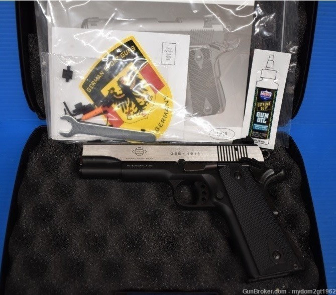 ATI/GSG German Sports Night Sights 1911 .22LR 5" Stainless w/Bonus ... -img-1
