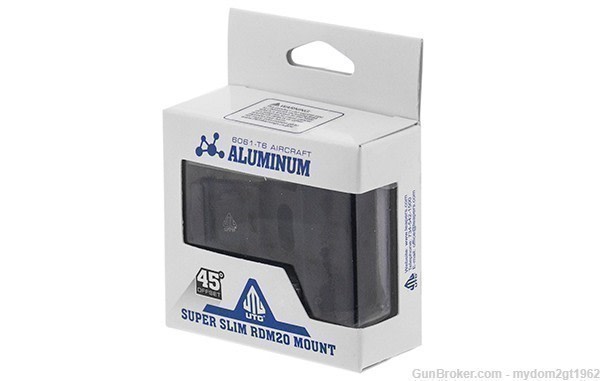 NIB UTG® Super Slim RDM20 45 Degree Offset Angle Mount, Black RDM-2045-img-2