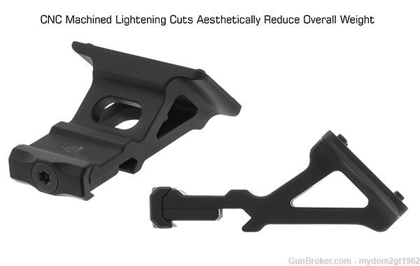 NIB UTG® Super Slim RDM20 45 Degree Offset Angle Mount, Black RDM-2045-img-3