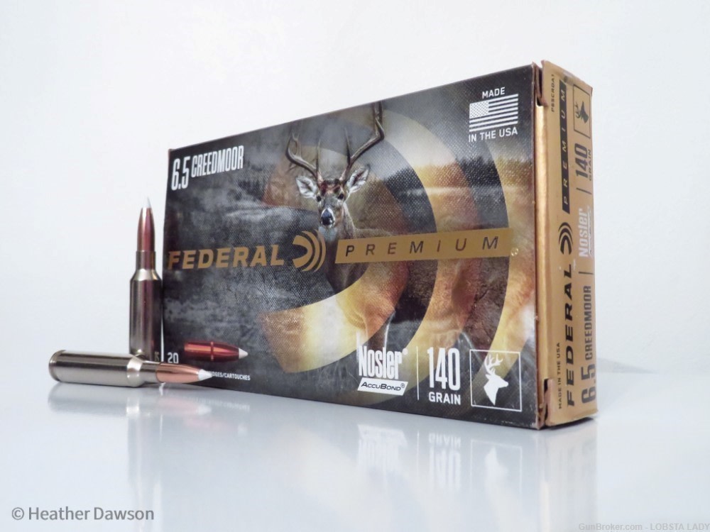 FEDERAL NOSLER ACCUBOND 6.5 Creedmoor 140 gr. 2675 FPS ammo P65CRDA1-img-0