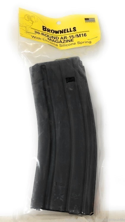 Brownells 30Rd AR-15/M16 Magazine with Chrome Silicone Spring-img-0