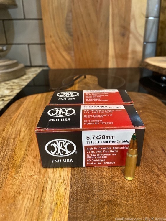 5.7 x 28mm  5.7x28mm AP 5.7x28 law enforcement 100 rounds SHIPS FAST-img-0
