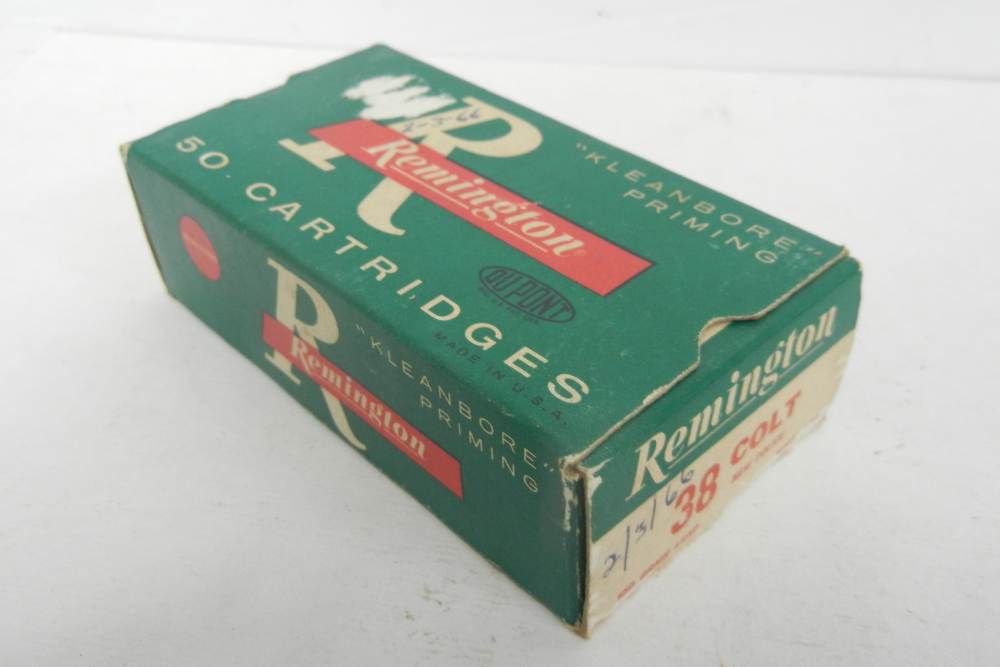 Remington box of .38 Colt New Police Ammunition Partial-img-0