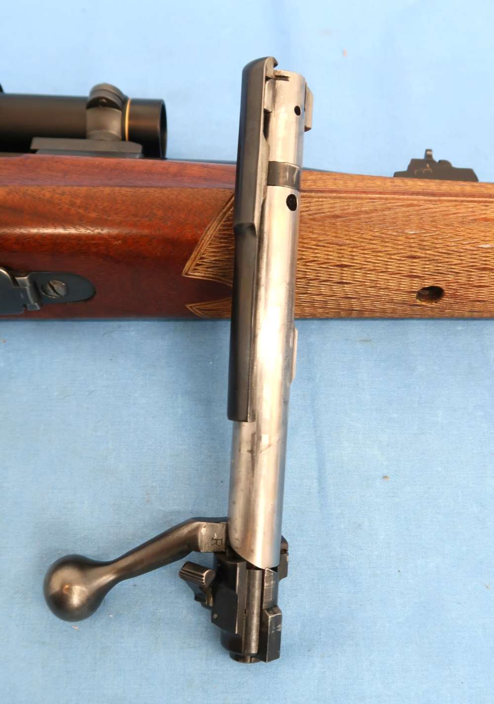 Winchester 70 Pre 64 Custom 375 H&H Mag Bishop Stock Leupold 1952-img-69