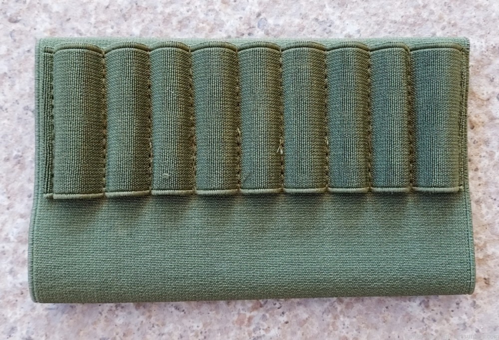 Green Stock Cartridge Holder Carrier w/ 9 Loops fits SKS Tokarev SVT40-img-0