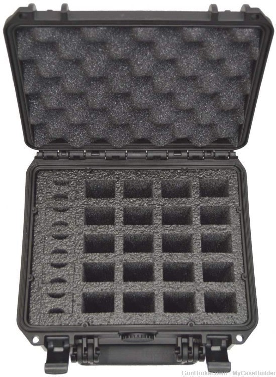 25 Pistol Magazine Doro Waterproof Ammo Case with Custom Foam Insert-img-1
