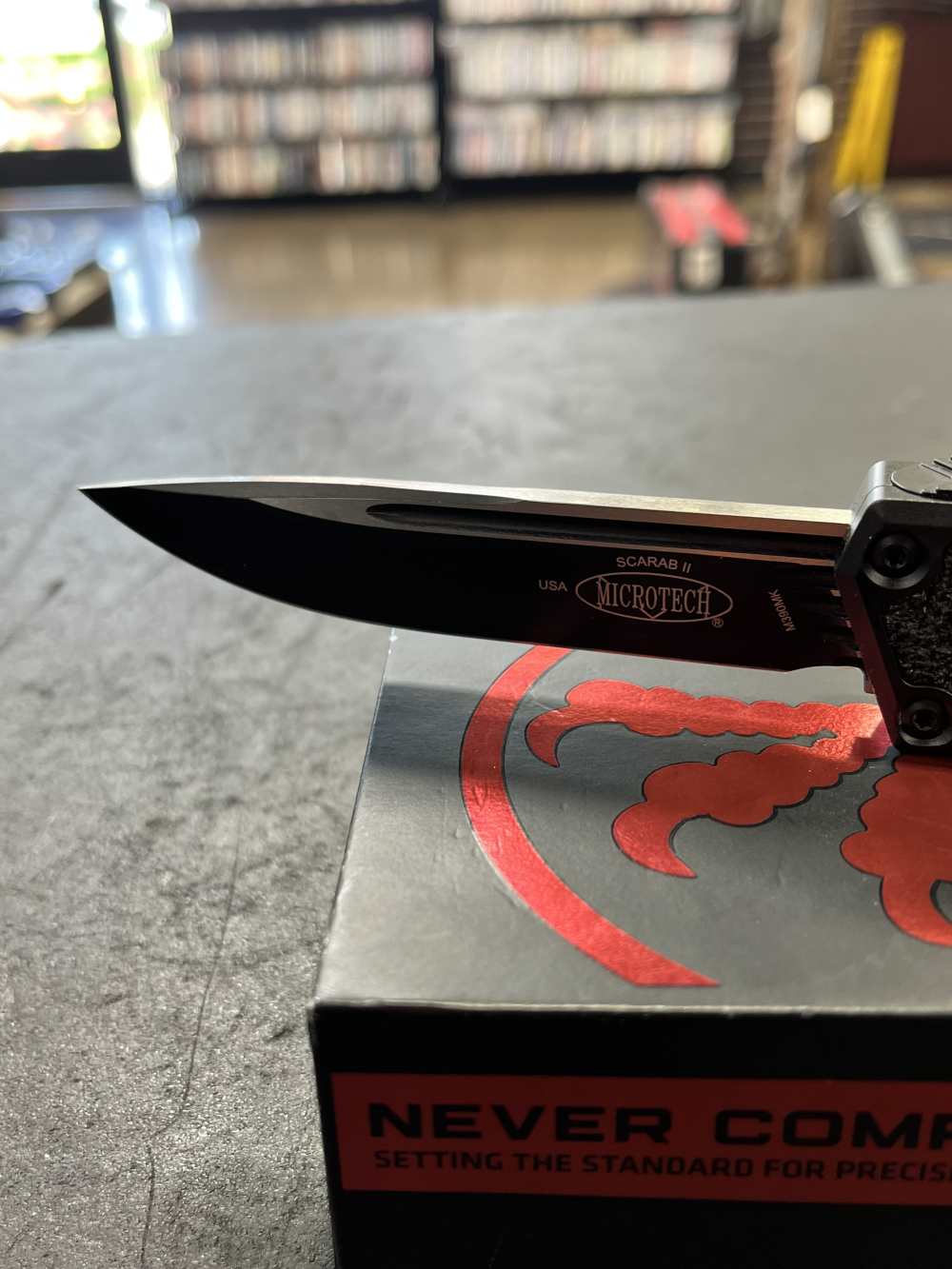 Microtech Scarab II S/E Gen III OTF w/ Box, Papers, Etc -img-6