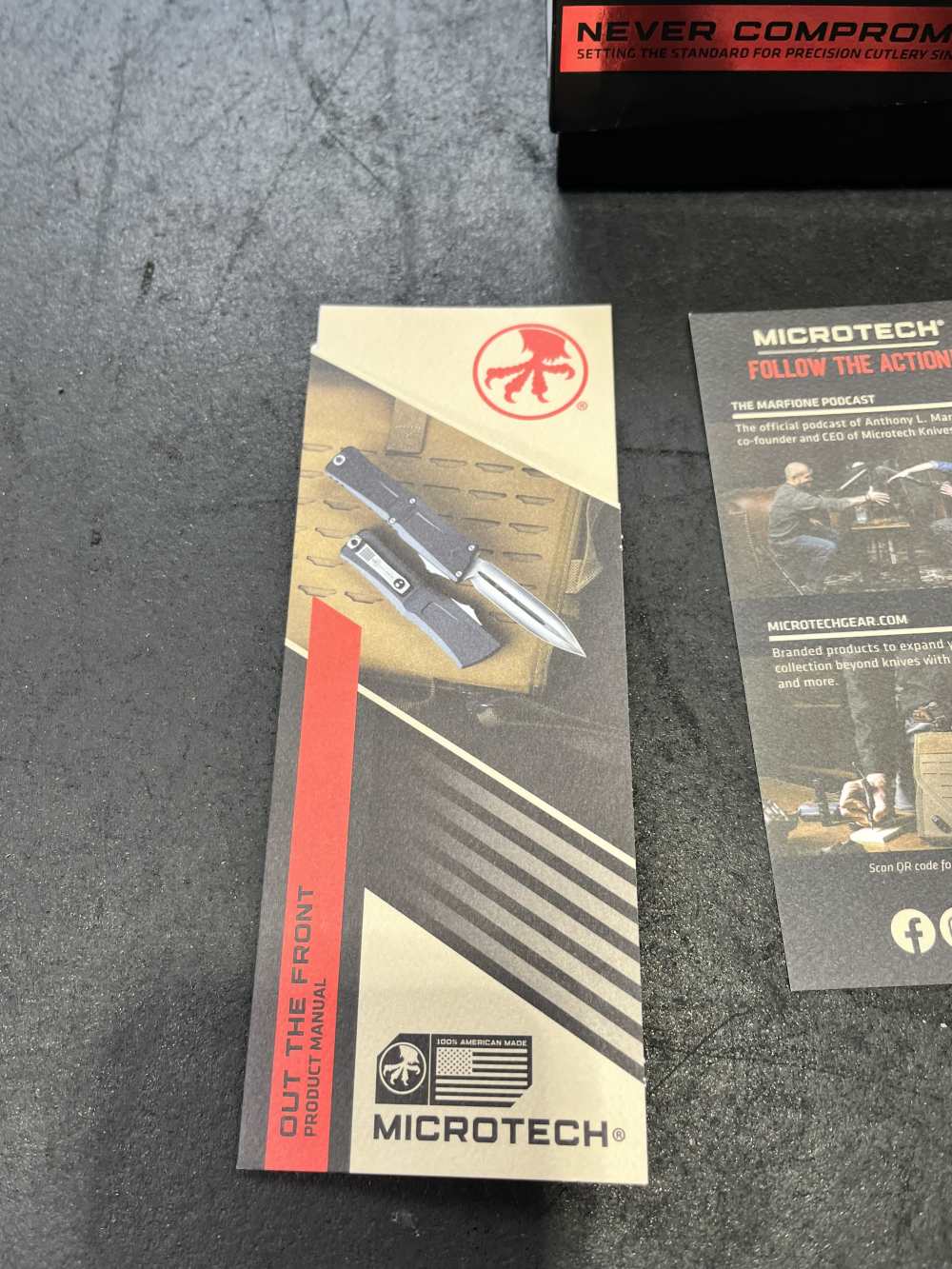 Microtech Scarab II S/E Gen III OTF w/ Box, Papers, Etc -img-1