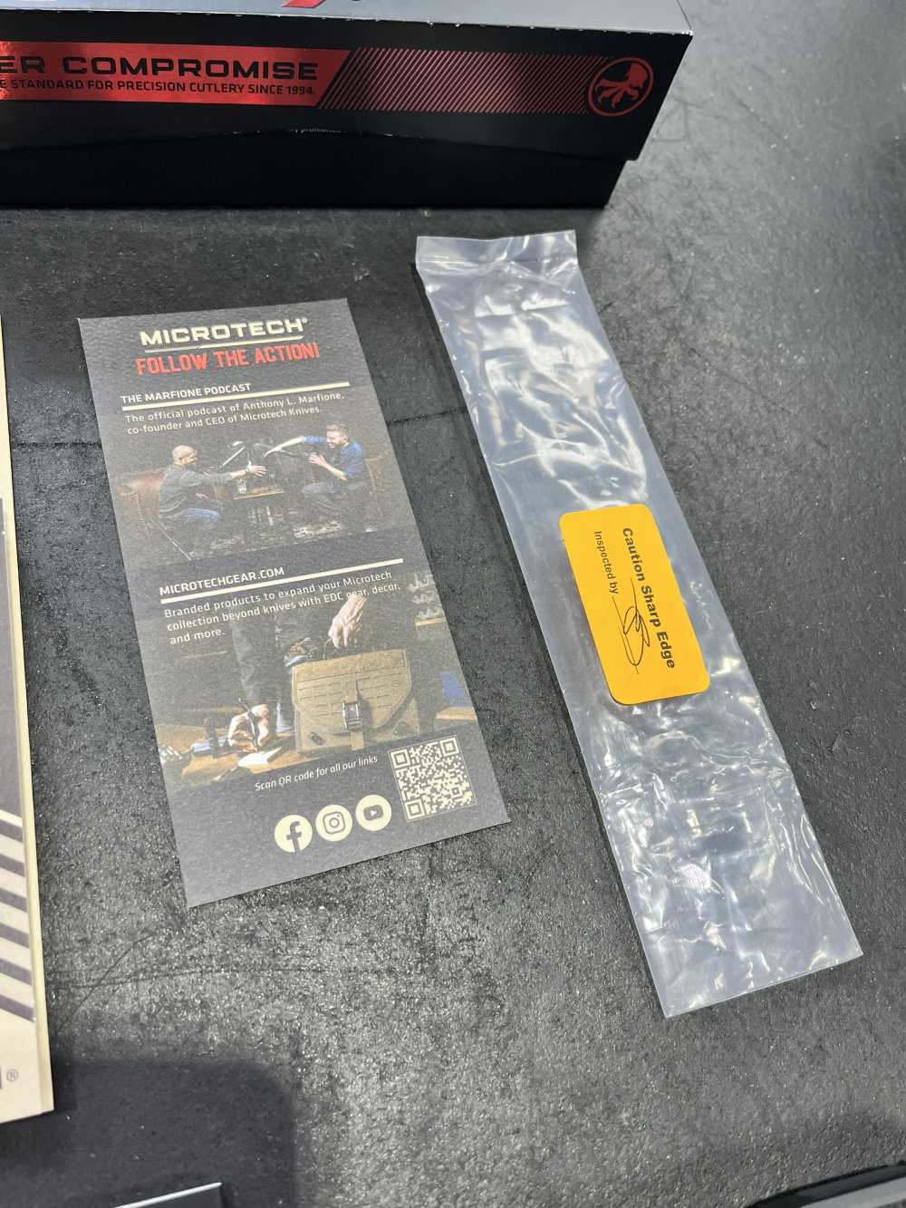 Microtech Scarab II S/E Gen III OTF w/ Box, Papers, Etc -img-2