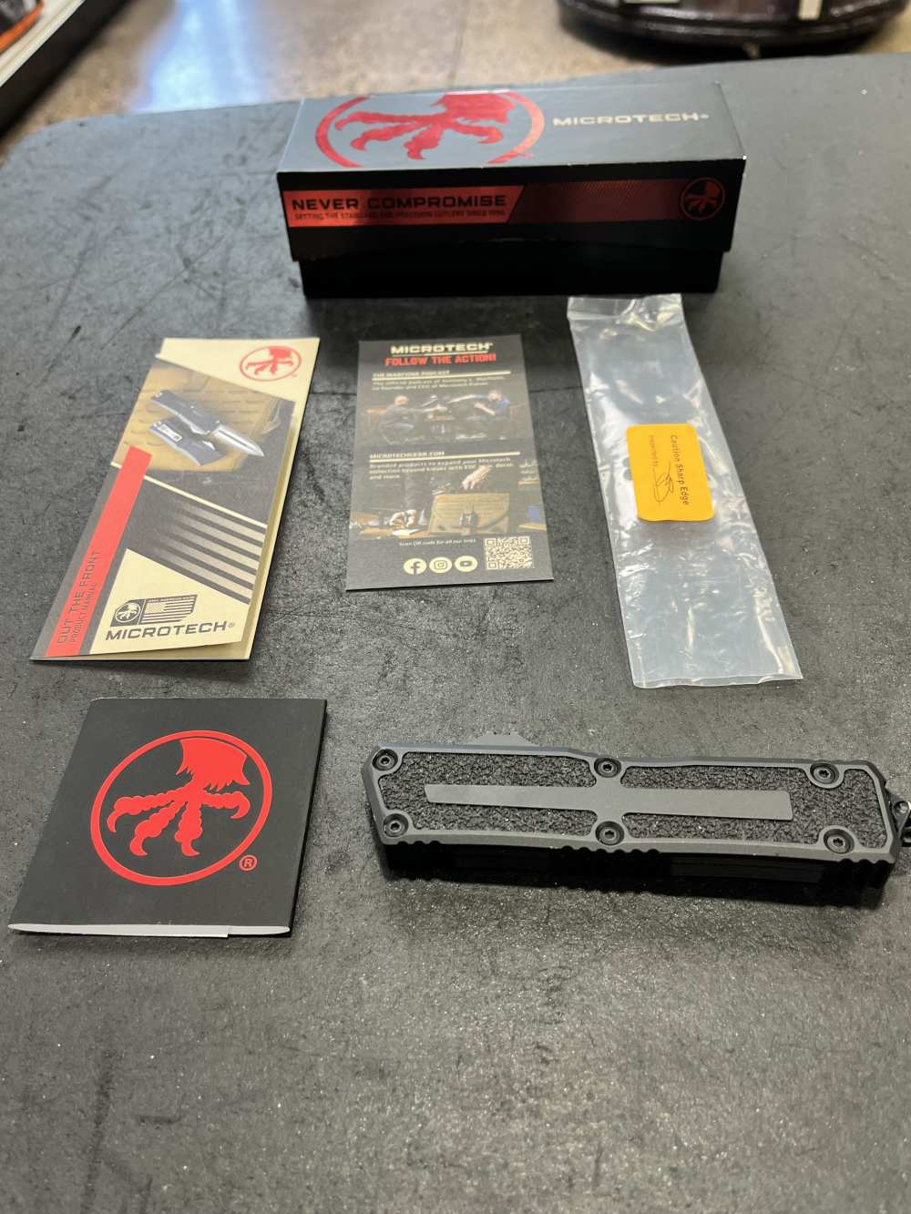 Microtech Scarab II S/E Gen III OTF w/ Box, Papers, Etc -img-0