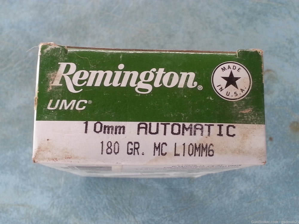 Remington 10mm Auto 180 Grain Full Metal Jacket Box of 50-img-0