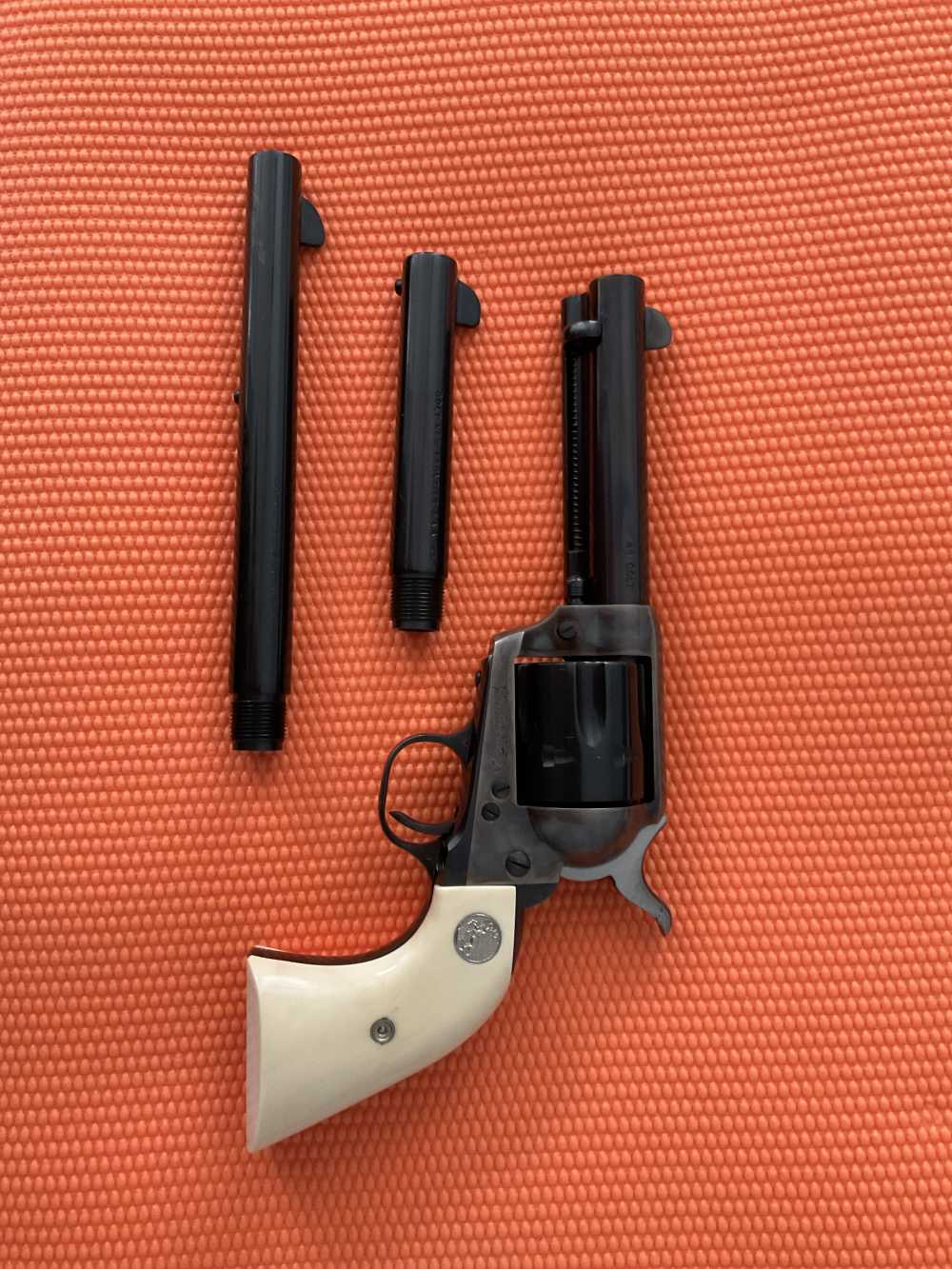 COLT SAA 4 3/4  BARREL WITH TWO SPARE BARRELS-img-0