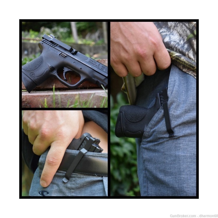 Clipdraw Belt Clip for Smith & Wesson SD 9/40 SDVE IWB OWB Black Ambi - New-img-6
