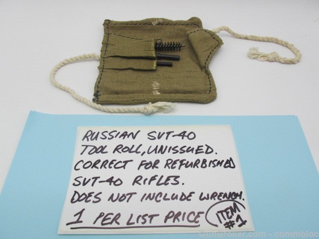 russian svt-38 svt-40 tokarev post war refurb era tool roll svt38 svt40-img-0