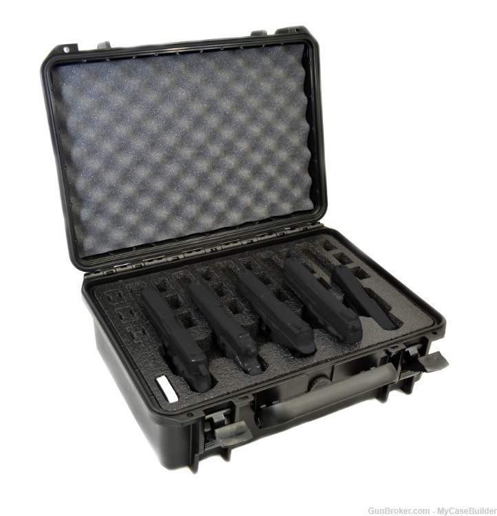 5 Pistol 18 Magazine DORO Heavy Duty Case w/ Black TopGuard & Desiccant -img-0