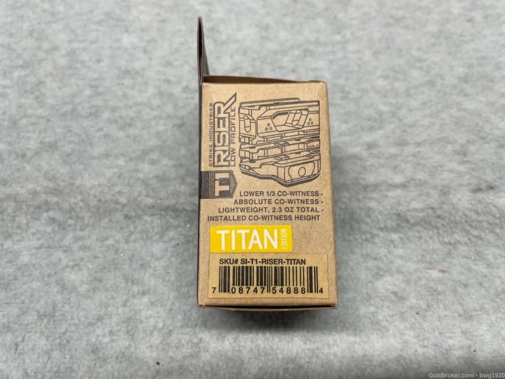 STRIKE Industries T1 RISER TITAN Red Dot Mount AR15 Picatinny GOLD-img-1