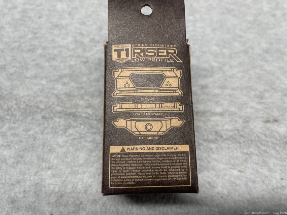 STRIKE Industries T1 RISER TITAN Red Dot Mount AR15 Picatinny GOLD-img-2