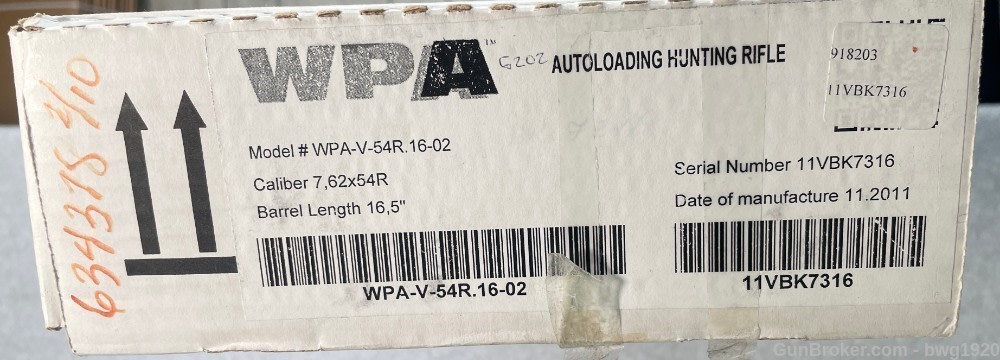 MOLOT VEPR 7.62x54R Semi Auto Rifle 7.62x54 RUSSIAN 16“ AK47 HUNTER WPA-img-12