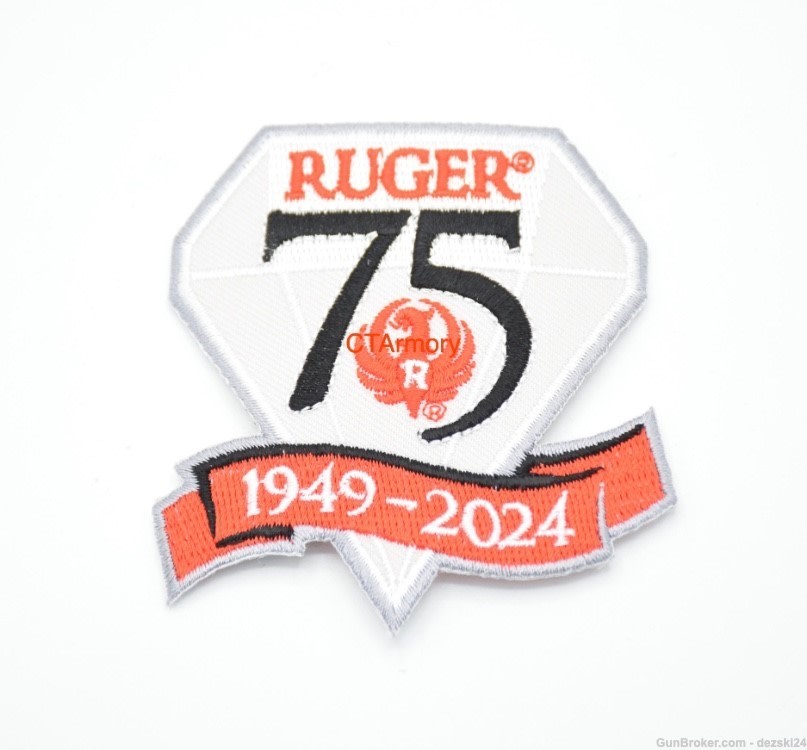 RUGER DIAMOND LOGO PATCH 75th ANNIVERSARY 1949-2024 10/22 R9 MKIII LCP LCR-img-1