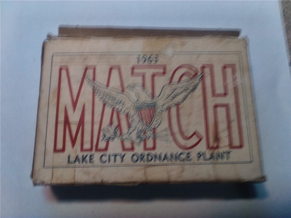 Vintage M2 30 caliber ball ammo & Match 1963 LC Ord.-img-0
