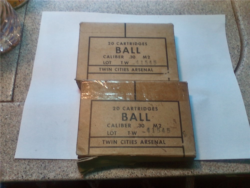 Vintage M2 30 caliber ball ammo & Match 1963 LC Ord.-img-6