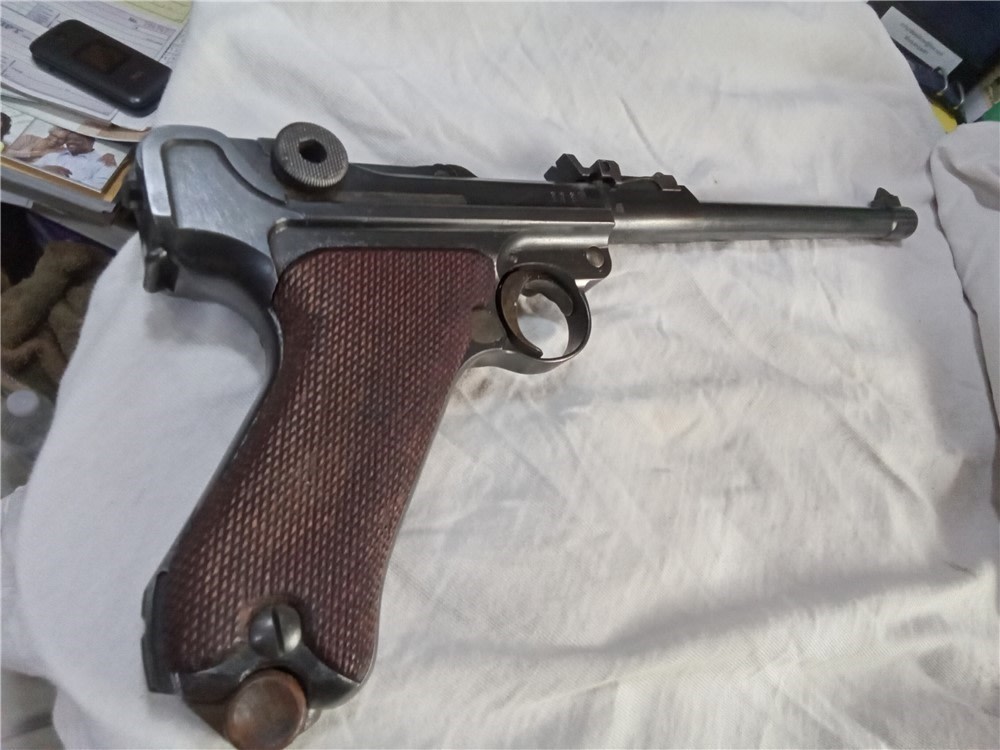 1914 dated DWM Artillery-WW2 German Luger-9mm w/drum mag32 shot-img-24