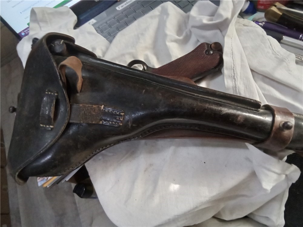 1914 dated DWM Artillery-WW2 German Luger-9mm w/drum mag32 shot-img-48
