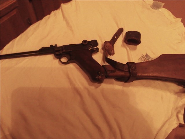 1914 dated DWM Artillery-WW2 German Luger-9mm w/drum mag32 shot-img-2