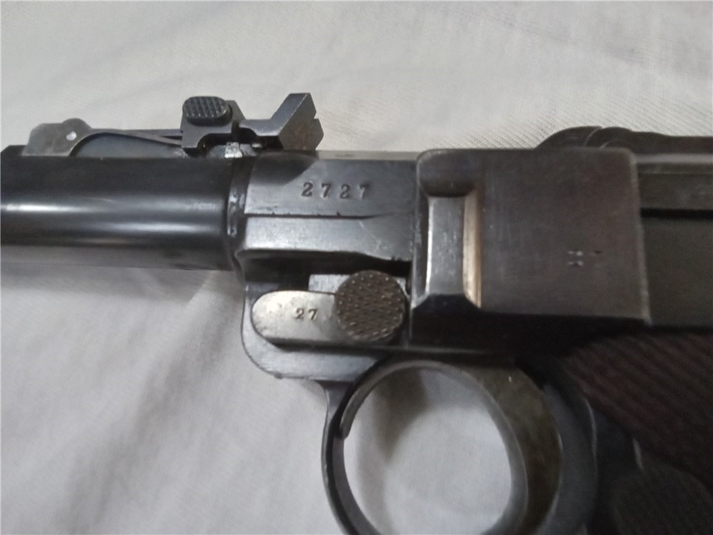 1914 dated DWM Artillery-WW2 German Luger-9mm w/drum mag32 shot-img-18
