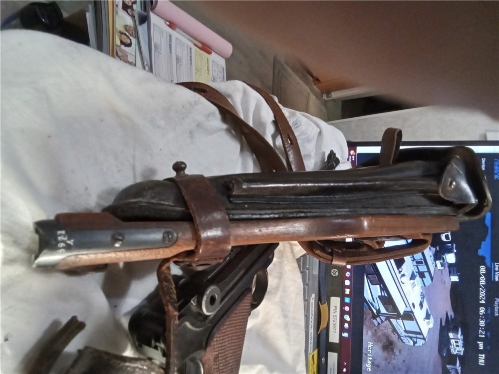 1914 dated DWM Artillery-WW2 German Luger-9mm w/drum mag32 shot-img-47