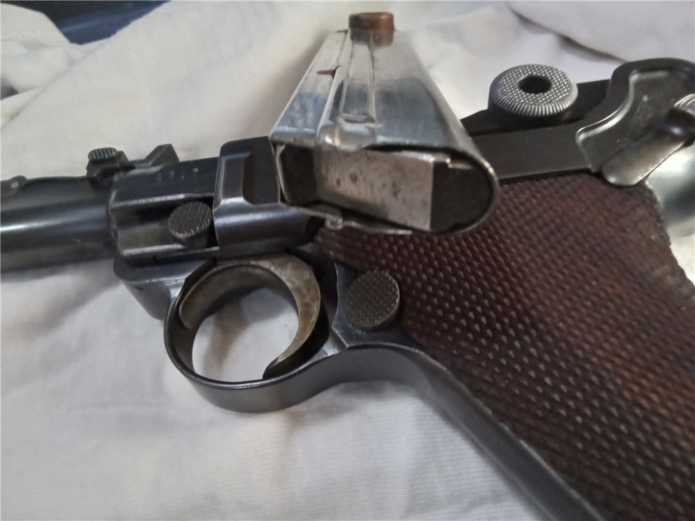 1914 dated DWM Artillery-WW2 German Luger-9mm w/drum mag32 shot-img-40