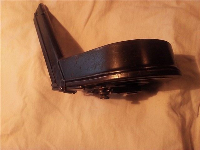 1914 dated DWM Artillery-WW2 German Luger-9mm w/drum mag32 shot-img-14
